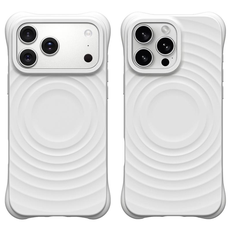 Original Liquid Silicone Water Ripple Magnetic Case For iPhone 17 Air 16 15 14 13 12 11 Pro Max Plus Wireless Charging Cover