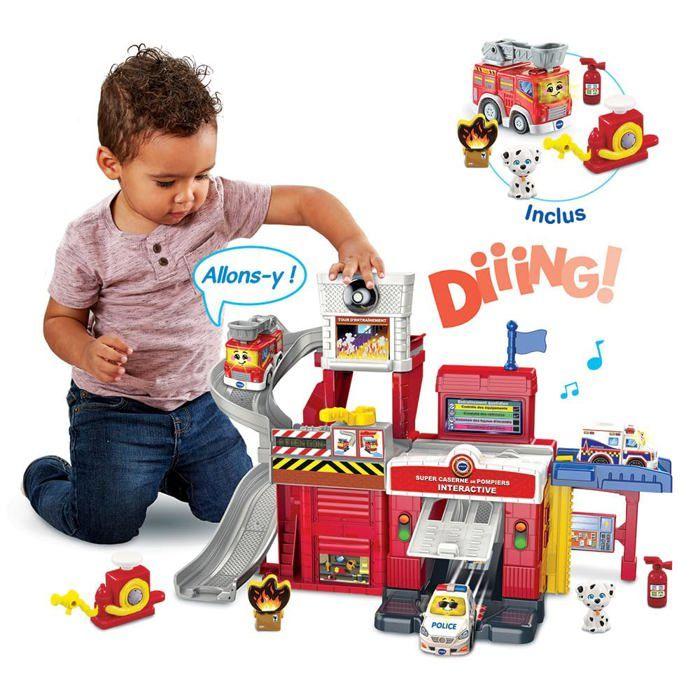 Interactive Toy - Vtech - TUT TUT Bolides Rescue Tower Fire Station - 18 Months and Up - Red - 22 Pieces