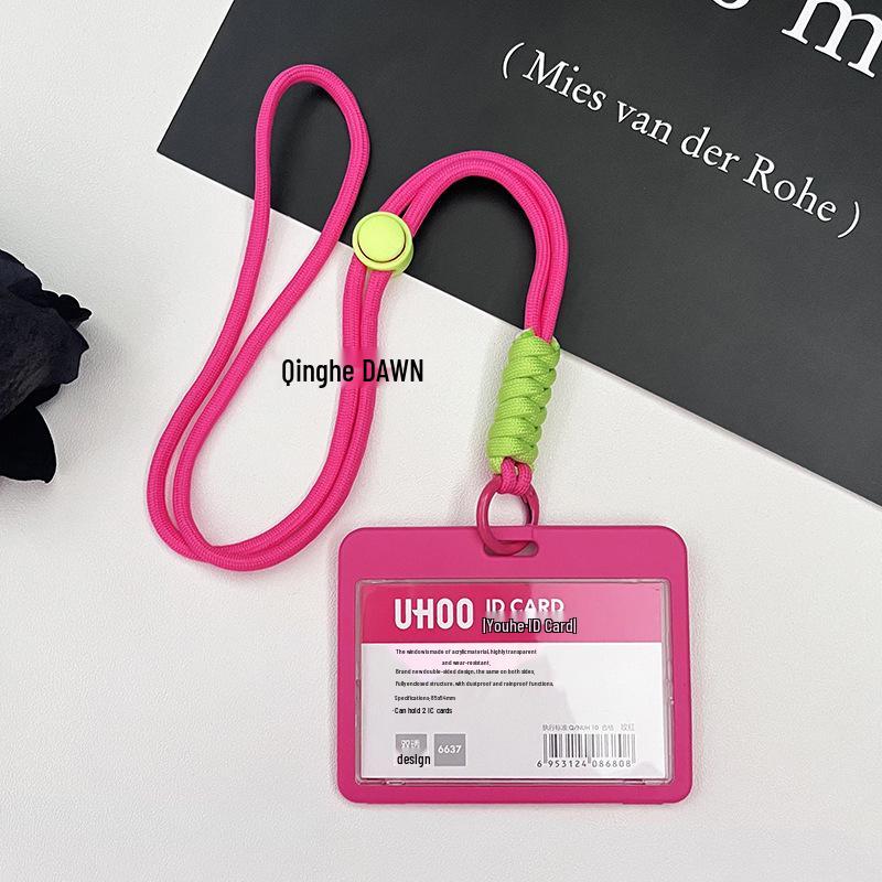 

Integrated Transparent Card Holder Keychain for Campus, ID, and Access Cards