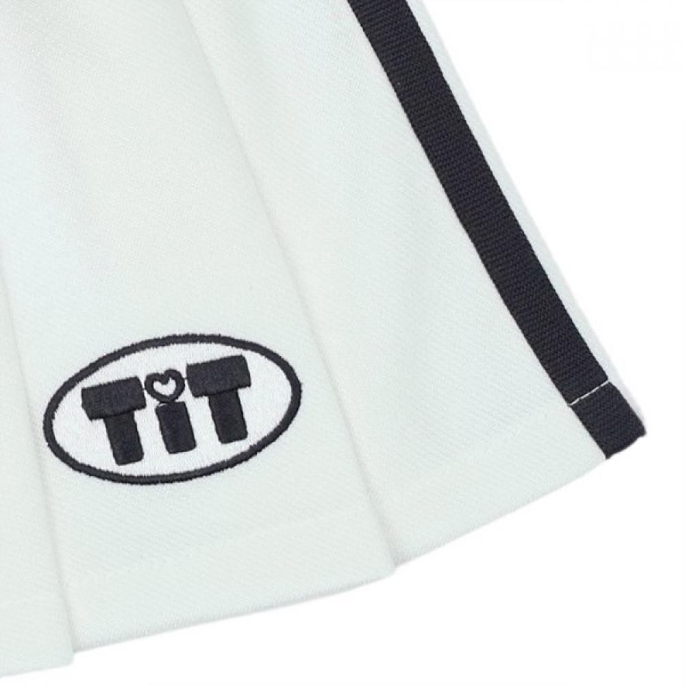 Tiffany White Sportive Pleats Sk T51kbs030 