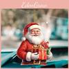 Acrylic Surface Flat Christmas Santa Car Pendant In Cartoon Style Gift For