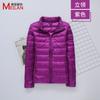 Down jacket women's new short light and thick warm and slim fashion jacket