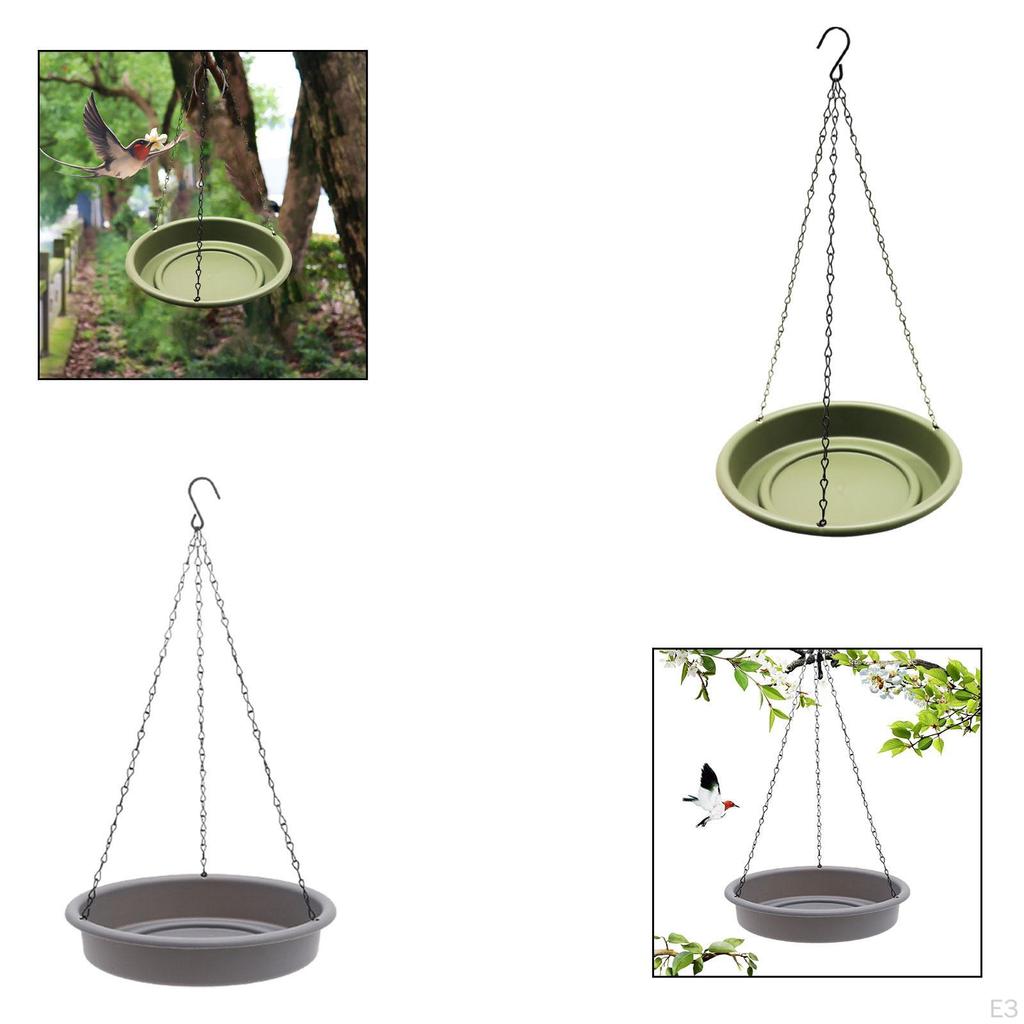 Bird Bath, Chain Feeder, Garden Hanging Bath for Pigeons in Outdoor