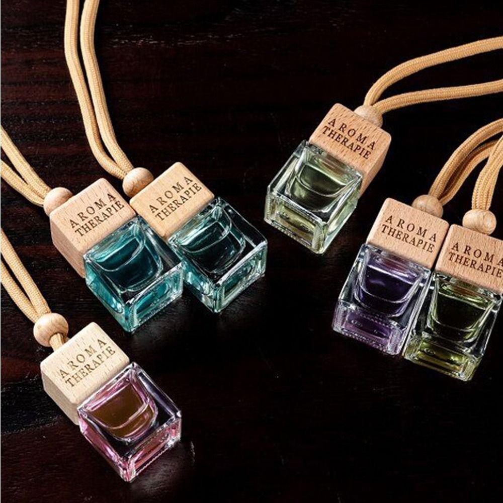 Bottle Rearview Mirror Ornament Air Fresher Perfume Pendant Aromatherapy Refillable Diffuser