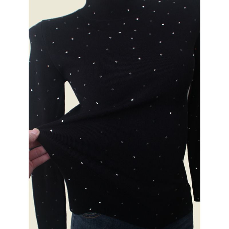 Italian Brand Winter Metal Orange Half Turtleneck Bottoming Shirt Slim Fit Inner Wear Elegant Knitwear