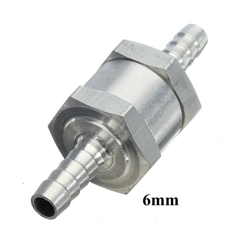 One Way 6/8/10/12/14/16mm 6 Size Valves Aluminium Alloy Fuel Non Return Check Valve One Way Fit Carburettor Wholesale Price