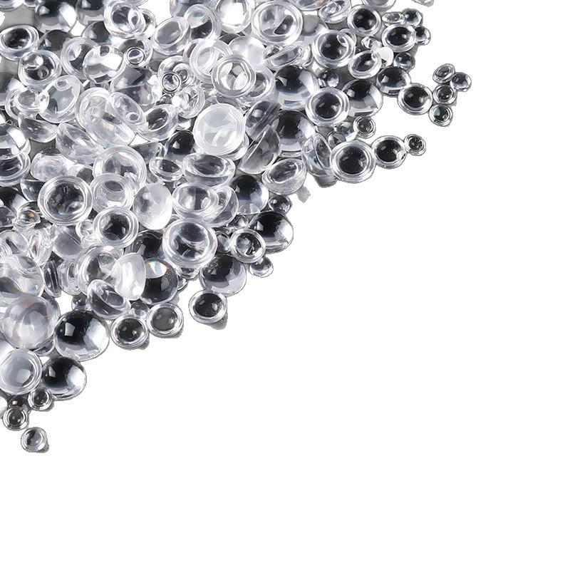 1.5mm-5mm Pearl White Resin Nail Art Stickers: Half-round, Flat-bottom, 3D Transparent Bubble & Teardrop Mermaid Beads