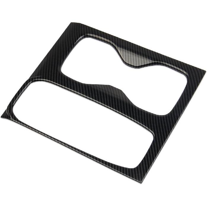 Korlot Carbon Fiber Center Console Gear Shift Cupholder Panel Cover Trim for Nissan Frontier 2022-2026