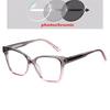 0 -0.5 -0.75 To -6.0  Anti Blue Rays Oval Prescription Spectacles With Cylinder Vintage Spring Hinge Short-Sight Eyewear