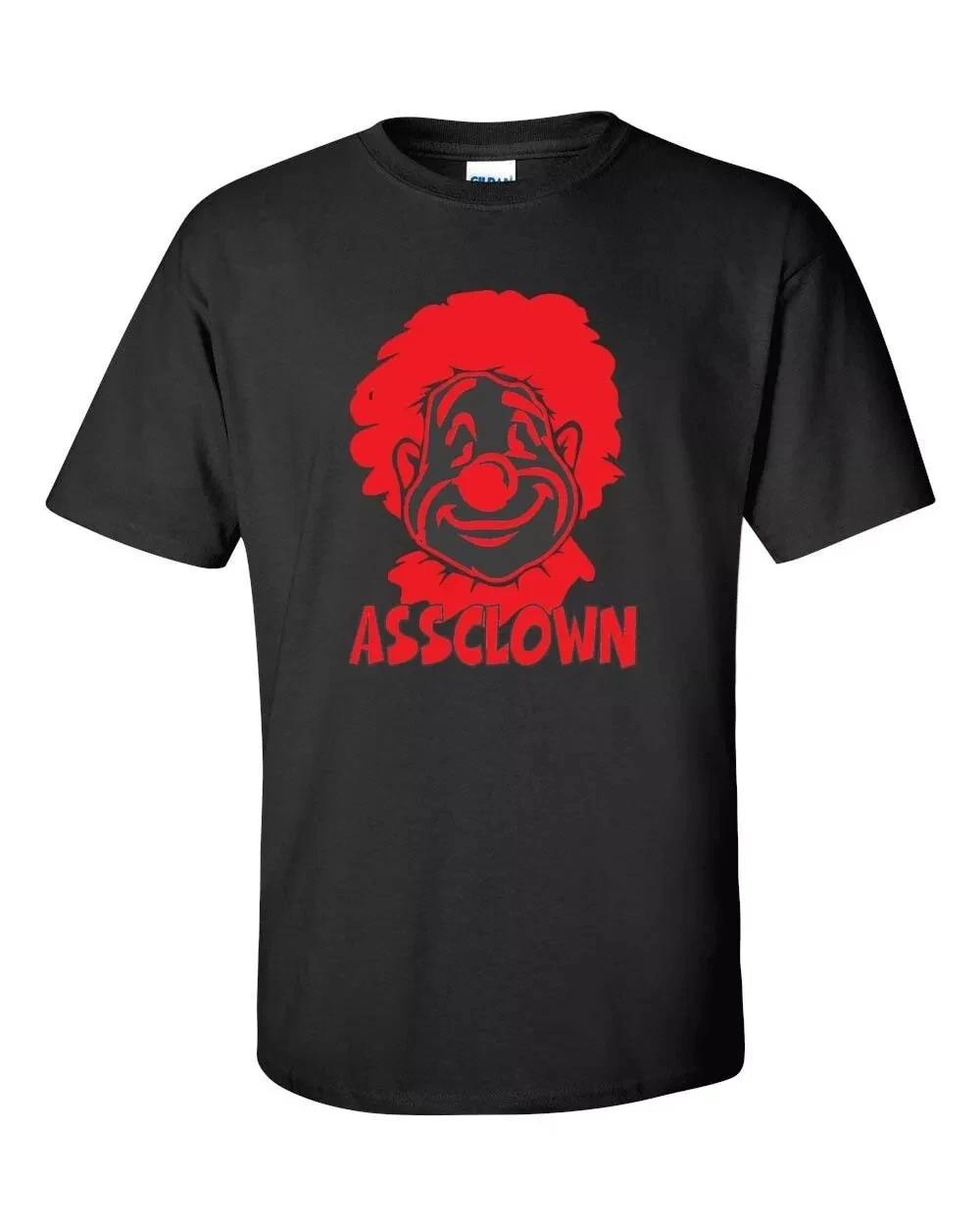 Ass Clown Face Graphic T-Shirt Red Nose Funny Humor Unisex Tee XXXL