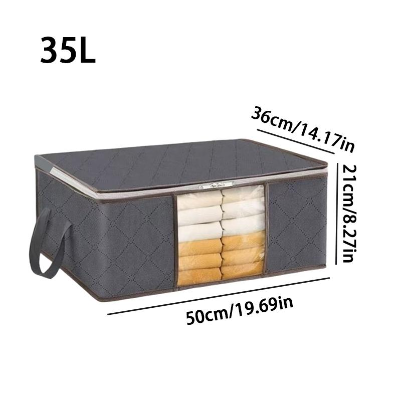 

1/3/6 Pcs Large Capacity Clothes Storage Bag Foldable Blanket Storage Containers for Organizing Bedroom Closet