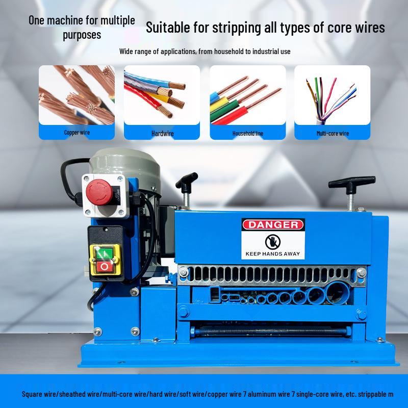 Compact Electric Wire Stripper for Removing Insulation from Old Wires and Cables