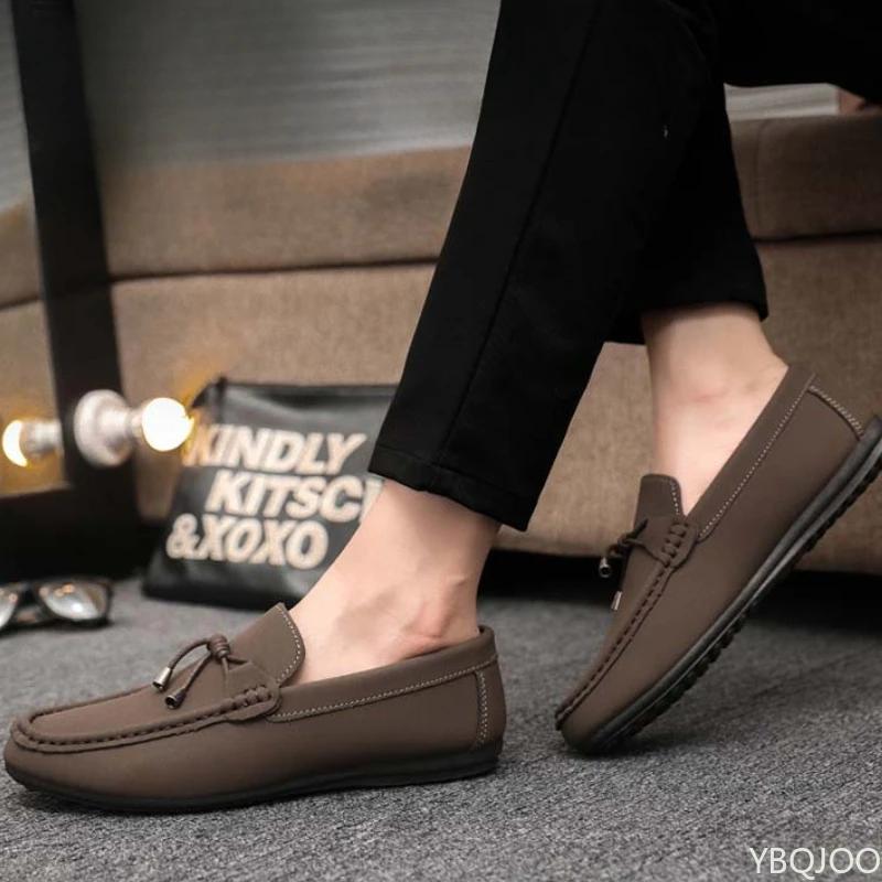 Fashion Men's Summer casual Shoes Trendy Comfortable Bean bean Shoes Casual breathable loafers Lightweight Male flats Zapatos Homme