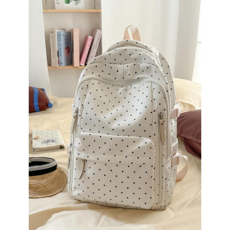 

Рюкзак для женщин, нишевый школьный рюкзак высокого класса, легкий, модный и простой, повседневный и грязеотталкивающий, большая вместительная сумка one size fits all белый
