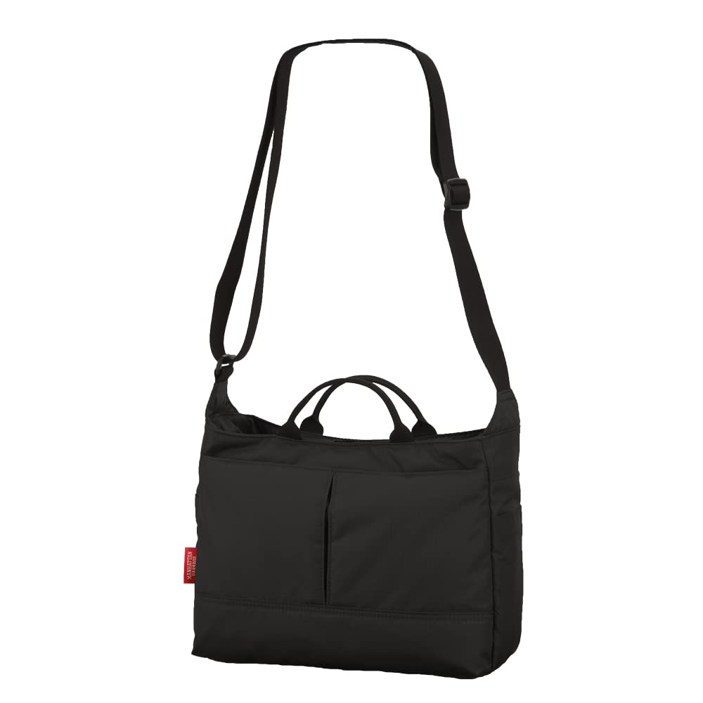 Manhattan Passage 2507bk Stylish B5 Commuter Shoulder Bag (Black) Unisex