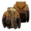 Autumn/Winter Retro Arctic Velvet Hooded Men's Sweatshirt