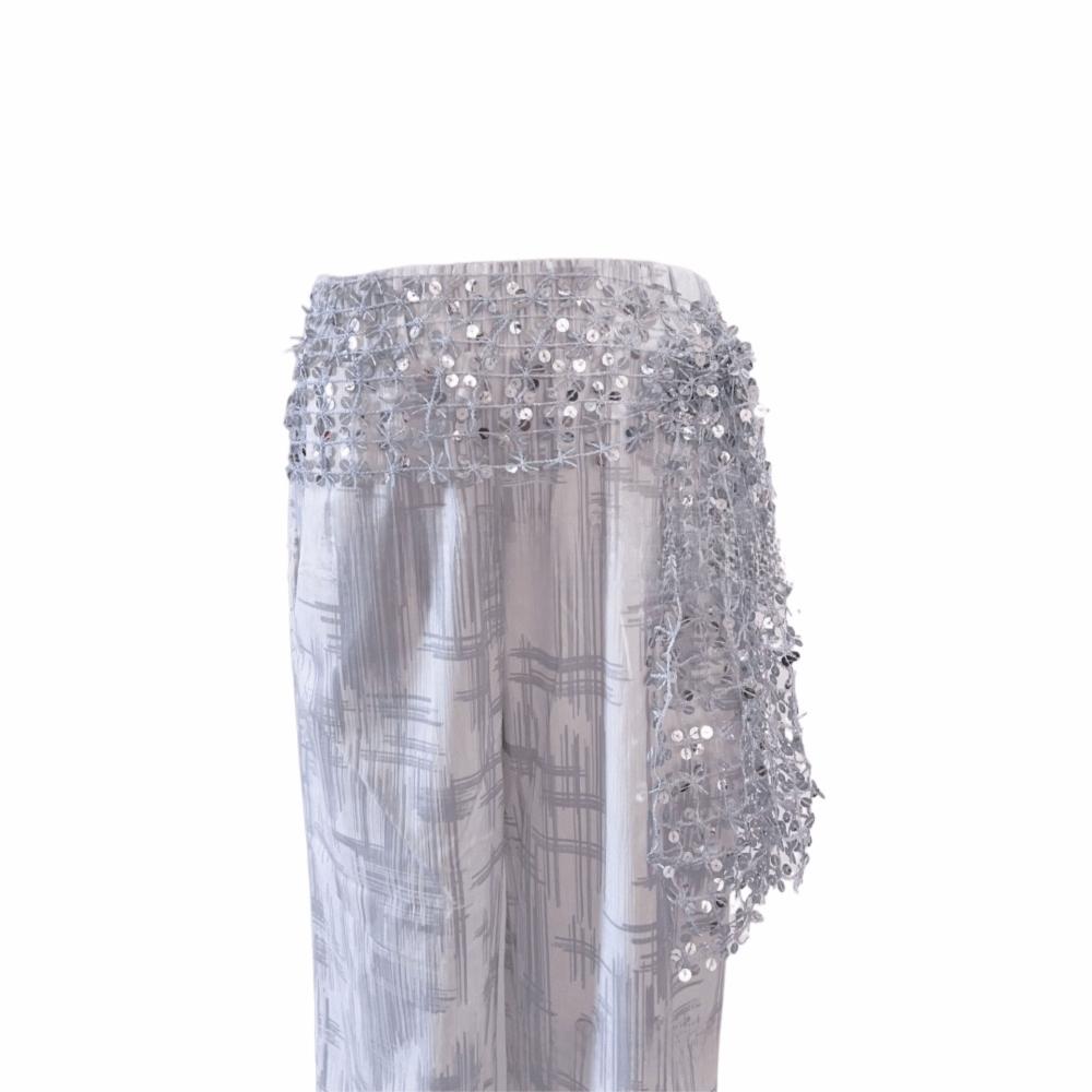 Shiny Sequin Waist Scarf Adjustable Waist Chain  Festival Wear Dance Performance Accessories