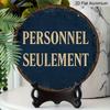 2D Flat Aluminum Vintage French-style Signage Wall Decoration, Available in Various Sizes. Suitable for Cafes, Living Rooms, Kitchens, Bars