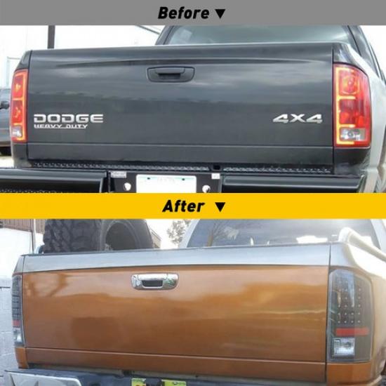 Tailgate Rear Handle Door Cover Bezel Trim Chrome For Dodge 2002-2008 Ram 1500 V