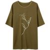 Sancai Floral Print New Chinese Style T-Shirt