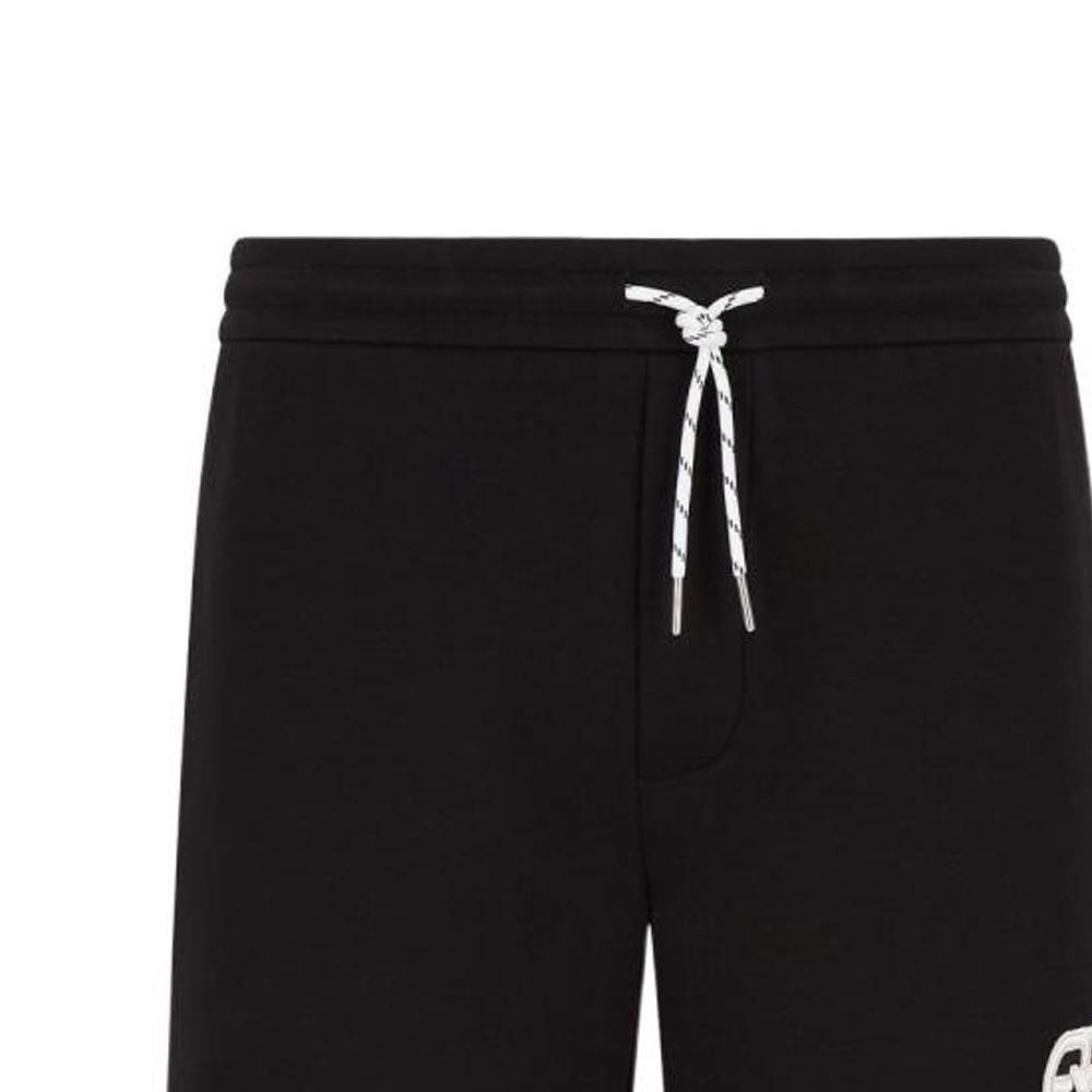 Emporio Armani Ss22 Solid Color Straight Leg Drawstring Loose Casual Shorts Men shorts Black 3L1PFU-1JHSZ-0999