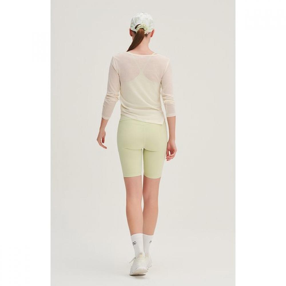 Huit Soft Modal Shirring Asymmetric Long Sleeve Tee Htwtl6i05t