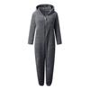 Femmes Portant des Chapeaux Ours Oreilles Combinaison Peluche Pyjama Vêtements d'Intérieur