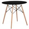 JUST HOME Scandinavian round table 60cm black