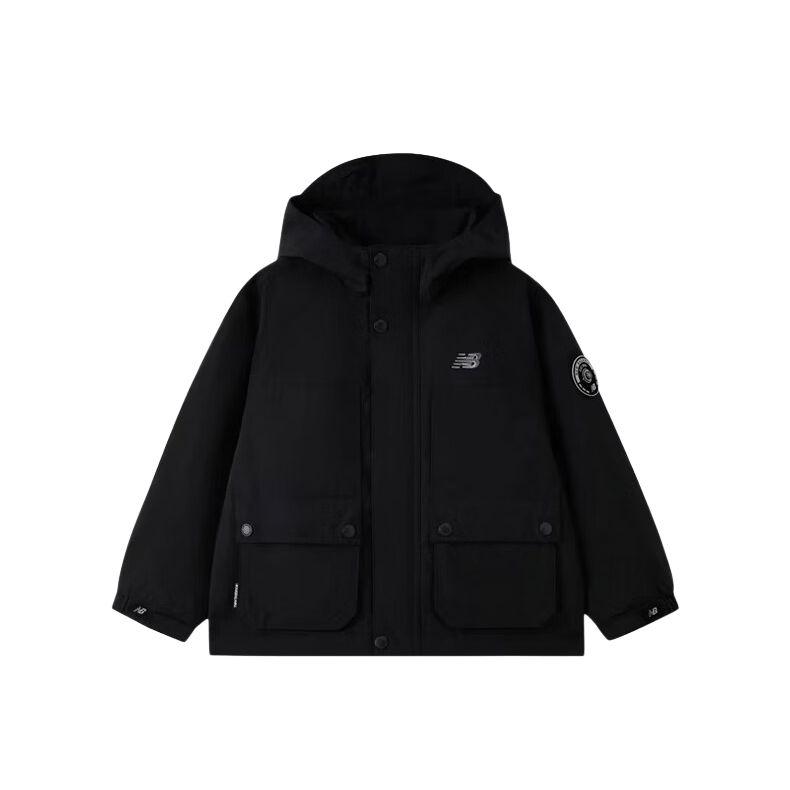 New Balance Kids Jackets Hooded Moderate 7AG12013-BK 110