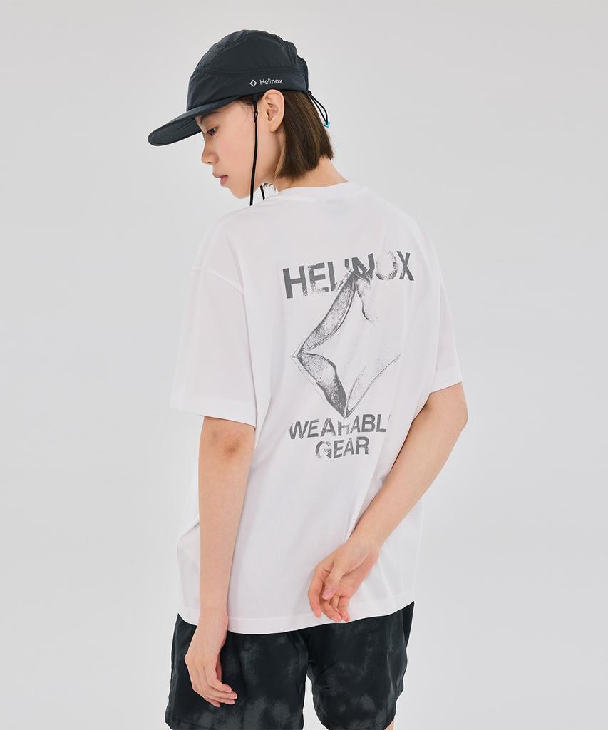 Hellinogseuweeo Magic Hours Logo Short Sleeve T-Shirt_White