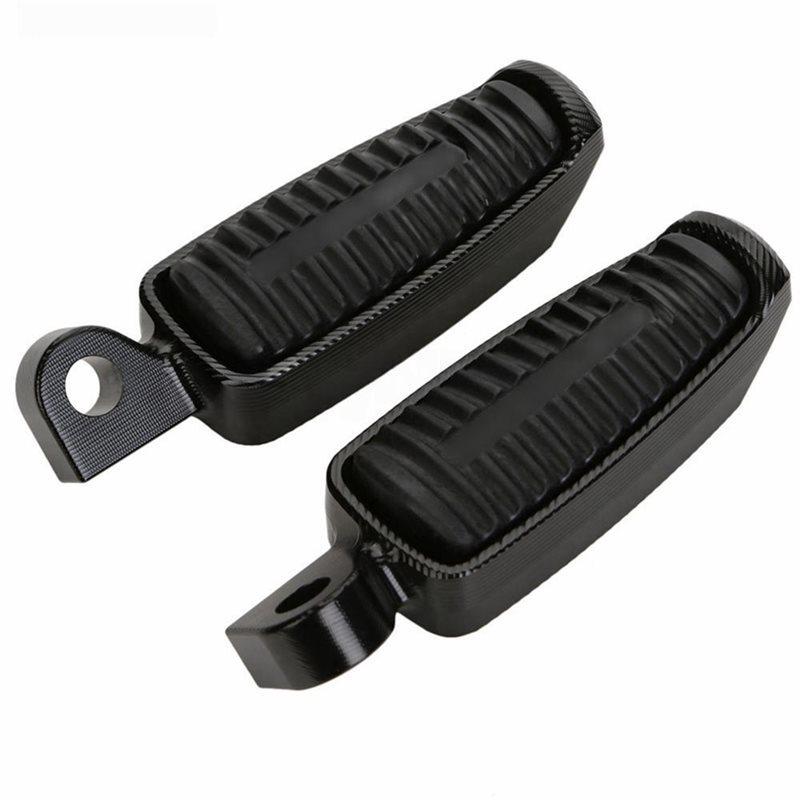 Precise Motorcycle For Sportster XL 883 XL1200 V-Rod Low Hugger Dyna Softa Aluminum Alloy Footpegs Black Footrests