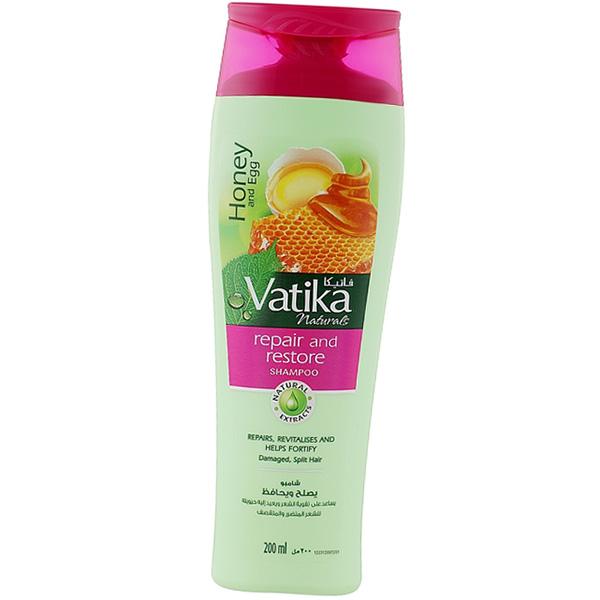 Gjenoppbyggende sjampo med honning og eggproteiner, Vatika Egg and Honey, Dabur (43634070)