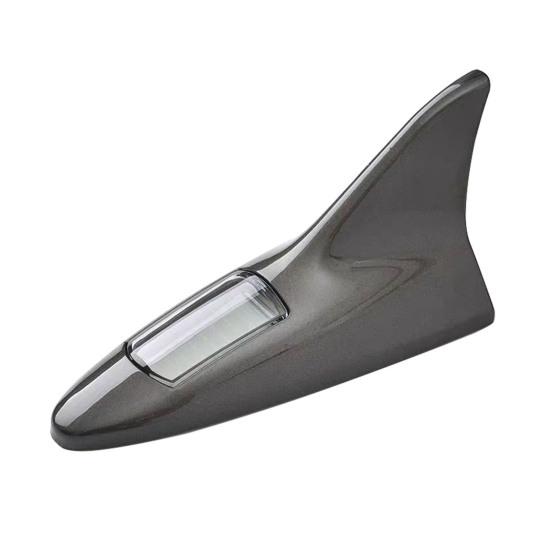 Solar Shark Fins Antenna Light for Car Roof Top LED Warning Lamp with Magnetic Mount Waterproof Auto Tail Decorative Night Safety Light for Cars