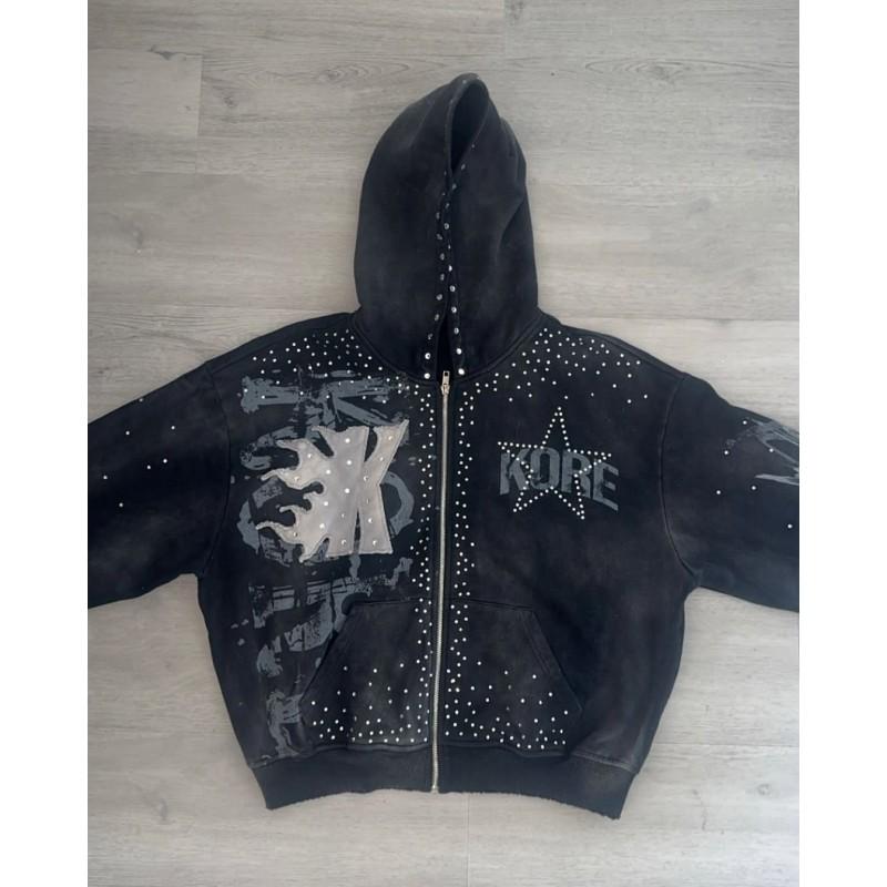 Unisex Streetwear Hoodie Jogger Set With