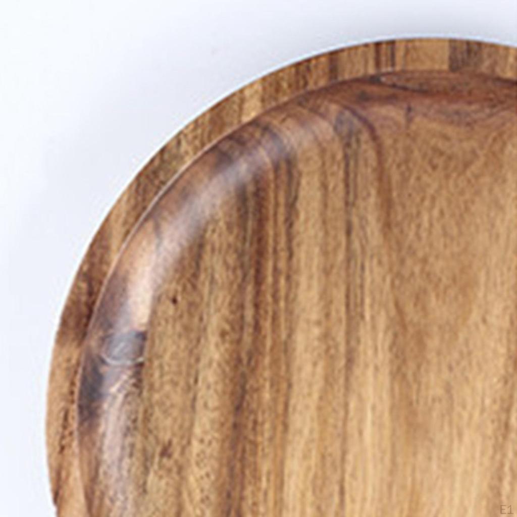 Bowl Food Storage Container with Wood Fruit for Living Room Party Decor