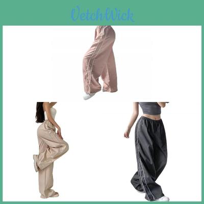 Streetwear Freizeithose Mit Elastischem Bund Für Damen 2025 Sommer Lockerer Schnitt Baumwollmischung