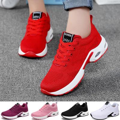 Moda damska Poduszka powietrzna Sport Running Flat Soft Bottom Sneaker Mesh Oddychające obuwie