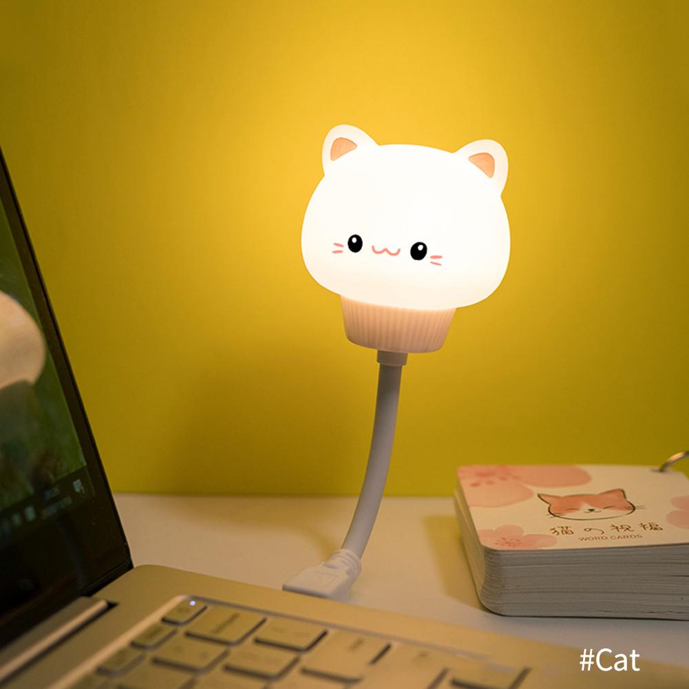 LED Chlidren USB Night Light Cute Cartoon Night Lamp Bear Rabbit Cat Duck for Baby Kid Bedroom Decor Bedside Lamp Christmas Gift