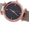 Black Dial Plate Women Girl Watch Bracelet Alloy Round Alloy Round Watches Fashion Wristwatch Birthday Gift