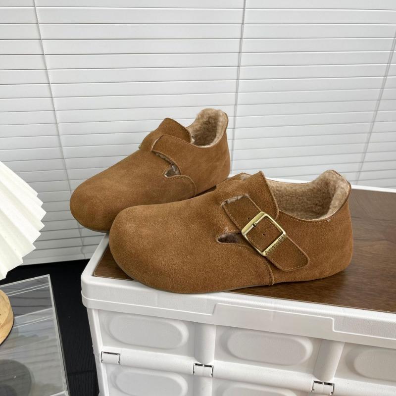 

Издание осень и зима толстоподошвенные плюшевые туфли женская обувь носить тепло полушлепки хлопковые туфли 39