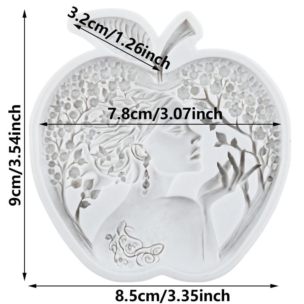 Goddess Silicone Mold Lady Avatar Apple Girl Queen Fondant Molds Cake Decorating Tools Theme Cake Dessert Decorated Chocolate Candy Mold