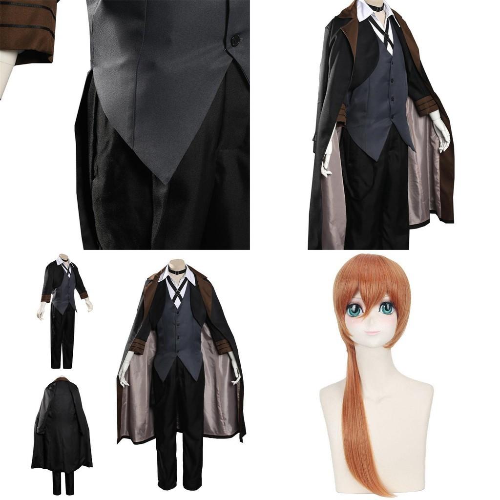 Bungo Stray Dogs Nakahara Chuuya Kostium Cosplay Wykwintny Retro Strój Detektywa