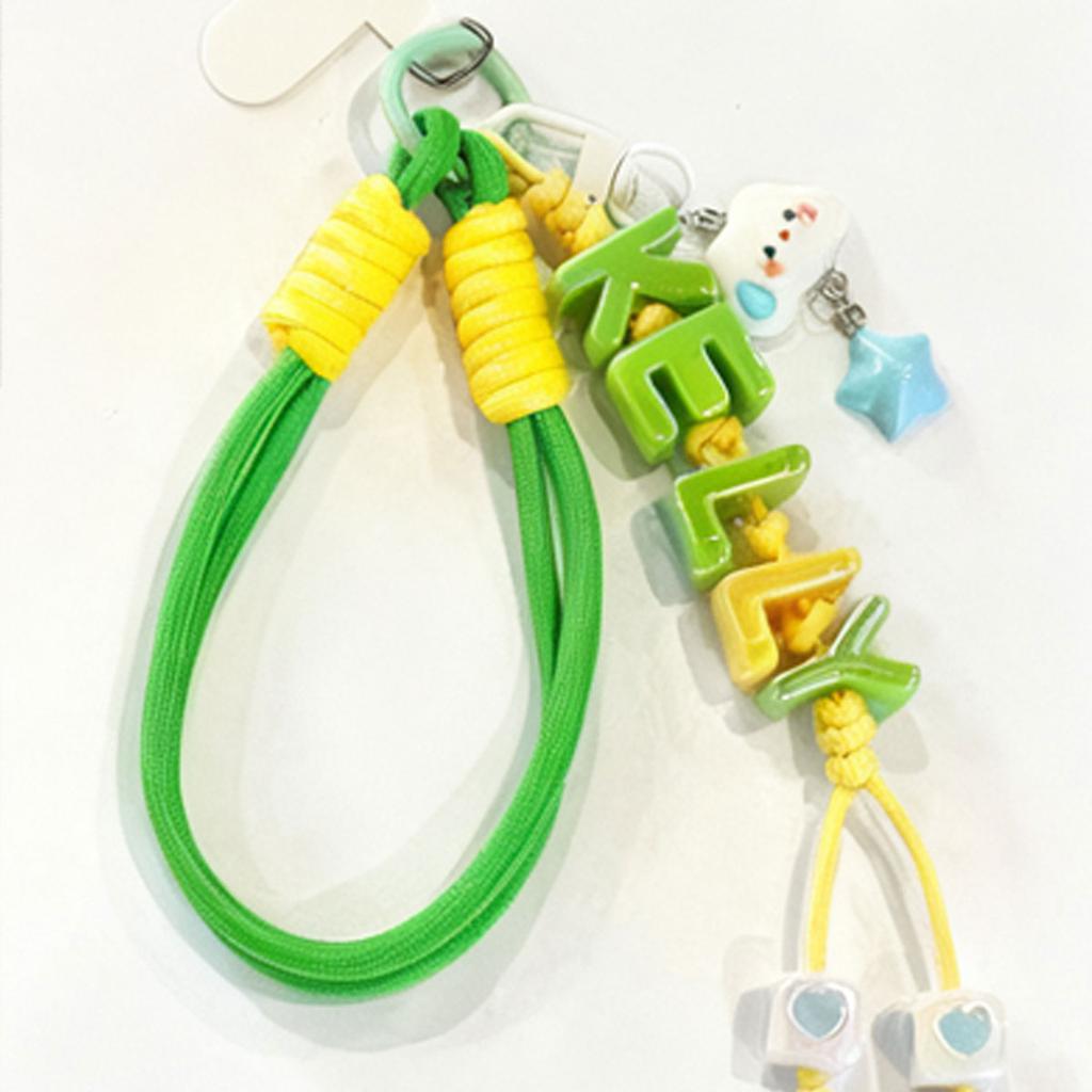 1pc personalized custom colorful acrylic letter keychain, star pendant, bag/mobile phone charm, Valentine's Day/Christmas gift