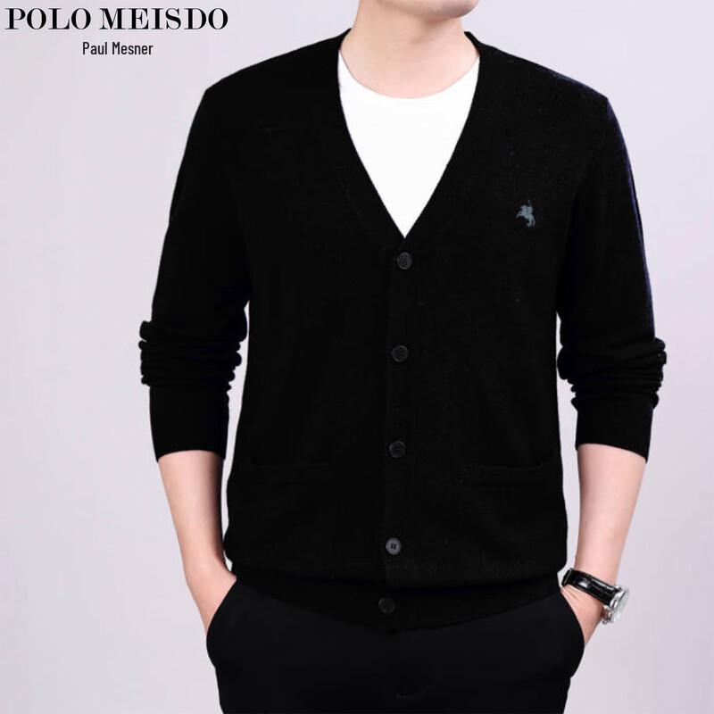 

Мужской кардиган с V-образным вырезом POLOMEISDO из 100% шерсти мериноса L