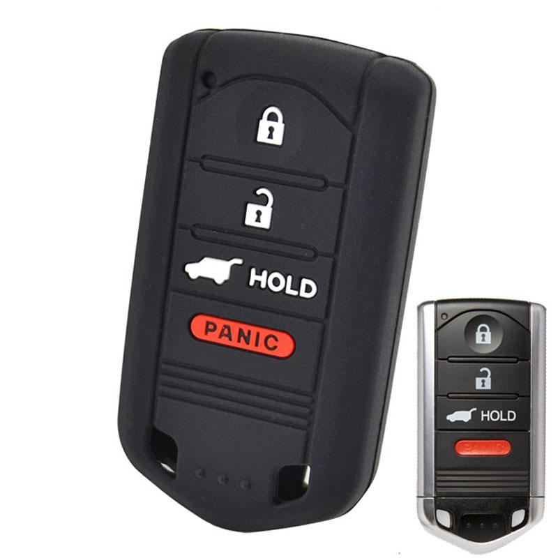 Silicone Car Key Case For Acura MDX ADV RDX RLX ILX TL TLX ZDX Cover Remote Fob Shell Jacket Protector 2017 2018 2019 2020