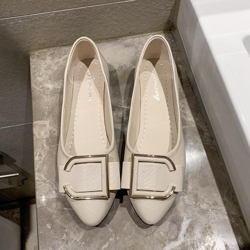 New Korean Version of A Footstool Lazy Shoes Pointed Women's Shoes Shallow Mouth A Footstool Lazy Shoes