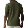 Men Short Sleeve Polo Shirt Knit Casual Athletic Fit Lightweight Soft Fabric Classic Collar Design