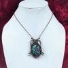 Ruby Fuchsite Pendant Copper Wire Wrapped Pendant Handmade Gemstone Pendant Copper Wire Jewelry