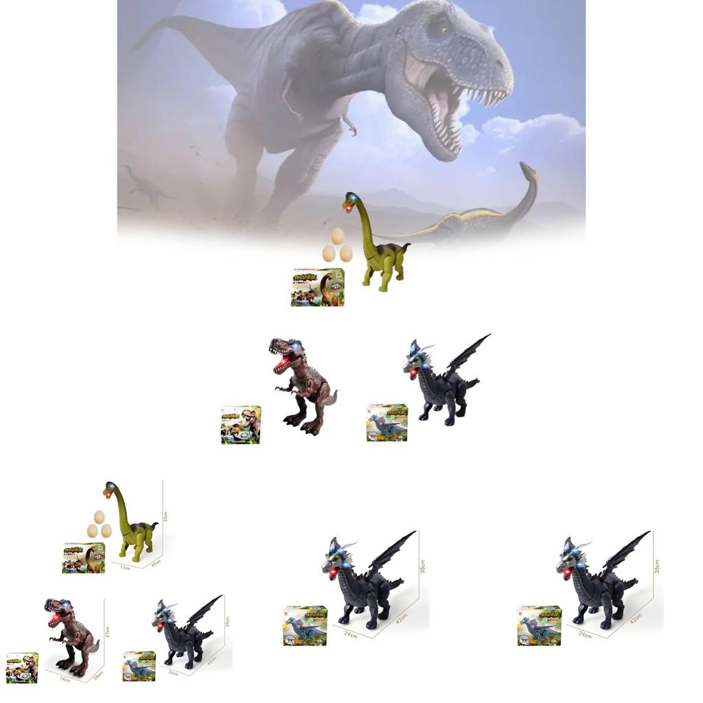 Kinderspielzeug Dinosaurier Modell Mit Lichtern Für Entwicklung Und Interaktives Spiel