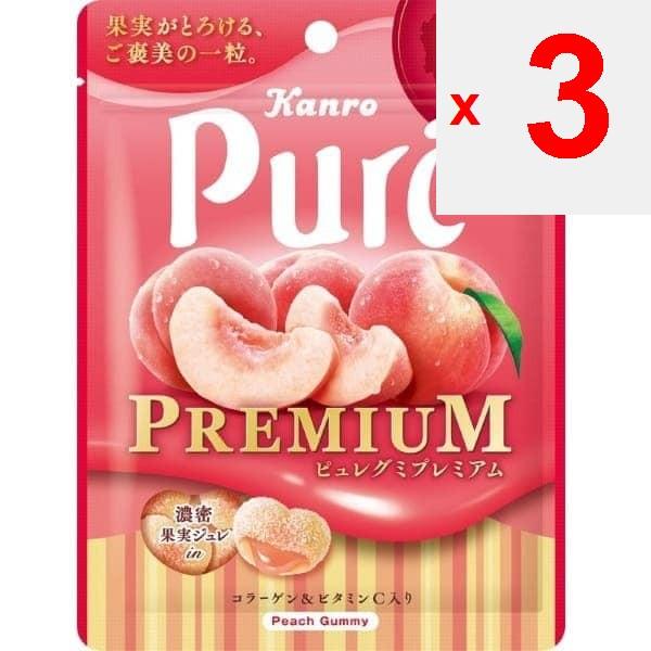 KANRO Purée Gummi Premium Pêche Blanche Yamanashi 54gCaractéristiques: Un fruit gratifiant qui Caractéristiques: Un fruit gratifiant qui m